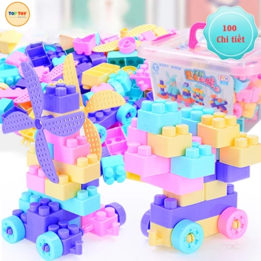 Đồ Chơi Xếp Hình TOP-TOY 100 Chi Tiết - Mô Hình 3D Dễ Thương, Giá 63.000, Phát Triển Tư Duy