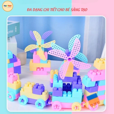 Đồ Chơi Xếp Hình TOP-TOY 100 Chi Tiết - Mô Hình 3D Dễ Thương, Giá 63.000, Phát Triển Tư Duy