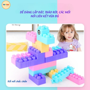 Đồ Chơi Xếp Hình TOP-TOY 100 Chi Tiết - Mô Hình 3D Dễ Thương, Giá 63.000, Phát Triển Tư Duy