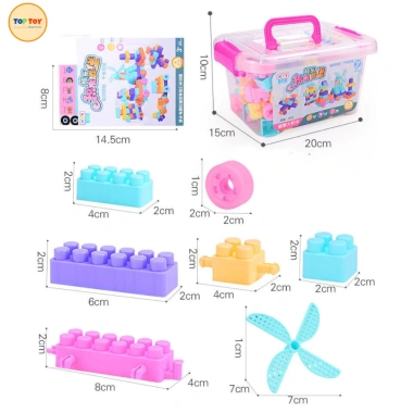Đồ Chơi Xếp Hình TOP-TOY 100 Chi Tiết - Mô Hình 3D Dễ Thương, Giá 63.000, Phát Triển Tư Duy