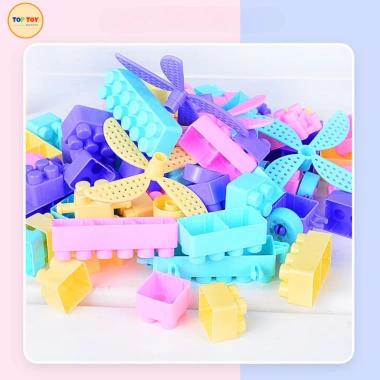 Đồ Chơi Xếp Hình TOP-TOY 100 Chi Tiết - Mô Hình 3D Dễ Thương, Giá 63.000, Phát Triển Tư Duy