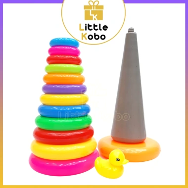 Đồ Chơi Xếp Tháp Vòng Vịt 3 Size - Nhựa Bền, Túi Lưới, Phát Triển Trí Tuệ, Giá Ưu Đãi 40.999₫