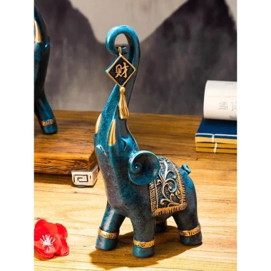 Đồ decor phòng khách Cặp Voi May Mắn - Trang trí nhà phố hiện đại, giảm giá còn 215k