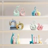 Đồ decor tủ kệ hình quả táo sứ cao cấp màu vàng bạc - Giá ưu đãi 139k 3