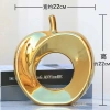 Đồ decor tủ kệ hình quả táo sứ cao cấp màu vàng bạc - Giá ưu đãi 139k 10