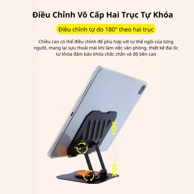 Đỡ Điện Thoại, Máy Tính Bảng ZH XIAOKE - Kệ Xoay 360, Gấp Gọn, Hợp Kim - 75.000₫