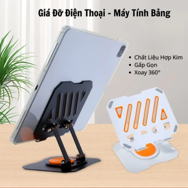 Đỡ Điện Thoại, Máy Tính Bảng ZH XIAOKE - Kệ Xoay 360, Gấp Gọn, Hợp Kim - 75.000₫ 3 Đỡ Điện Thoại, Máy Tính Bảng ZH XIAOKE - Kệ Xoay 360, Gấp Gọn, Hợp Kim - 75.000₫ 3