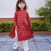 Đồ đôi mẹ và bé gái áo dài cách tân sét nhung 2 tà xinh xắn, duyên dáng kèm quần và bờm - Giảm giá hấp dẫn 3