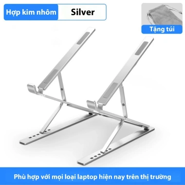 Đỡ Laptop Macbook N8 2 Tầng Nhôm Gấp Gọn, Chống Trượt và Tản Nhiệt - 89k 8