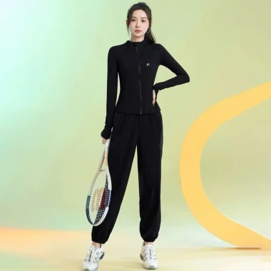 Đồ tập gym nữ áo dài tay, quần Joger - Bộ yoga aerobic dáng đẹp, giá 159.000 VND 3