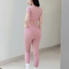 Đồ Tập Gym Nữ Co Giãn 4 Chiều - Áo Cộc Tay và Quần Dài Yoga Erobic Thấm Hút Tốt, Giá Ưu Đãi 69k 8