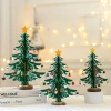 Đồ trang trí cây thông Noel mini gỗ, treo Giáng sinh, quà tặng trẻ em, giảm 20% 3