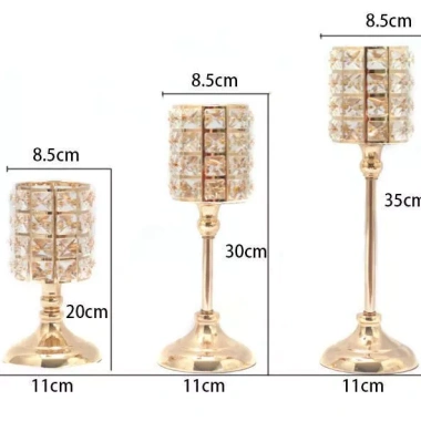 Đồ trang trí nến pha lê châu Âu cao cấp, thủ công kim loại – Lãng mạn phòng khách, chỉ 48.300₫ 6