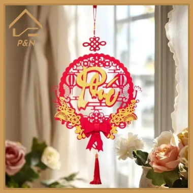 Đồ trang trí Tết Nguyên Đán 2.026 kèm dép - Quà tặng lễ hội mùa xuân Việt Nam, trang trí nội thất truyền thống