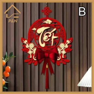 Đồ trang trí Tết Nguyên Đán 2.026 kèm dép - Quà tặng lễ hội mùa xuân Việt Nam, trang trí nội thất truyền thống