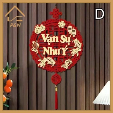 Đồ trang trí Tết Nguyên Đán 2.026 kèm dép - Quà tặng lễ hội mùa xuân Việt Nam, trang trí nội thất truyền thống