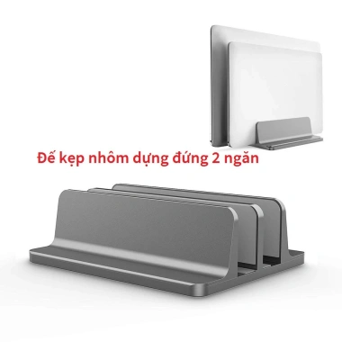 Dock Giá Đỡ Laptop & MacBook Nhôm Đứng Cứng Cáp, Sang Trọng - Dựng Gọn 330.000