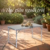 DODO Bàn gấp viền nhôm đa năng, gọn nhẹ dễ xếp cho sân vườn, ban công, picnic 9