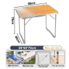 DODO Bàn gấp viền nhôm đa năng, gọn nhẹ dễ xếp cho sân vườn, ban công, picnic 10