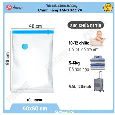 Đơn 100k Tặng Bơm Tay Khi Mua Túi Hút Chân Không Quần Áo Pihome - Giá Chỉ 60.000 4