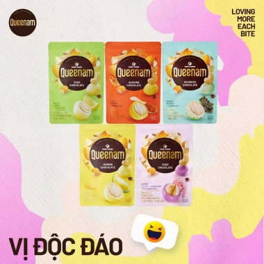 ĐƠN 309K + keychain & 2 bao lì xì, Socola Queenam dinh dưỡng 12 vị 75/150g 30.000 VND 3