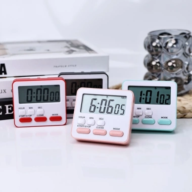 Đồng hồ báo thức để bàn Pkbeoshop ZK-2.206 - Đếm ngược pastel LCD, giá 47.500 VND 3