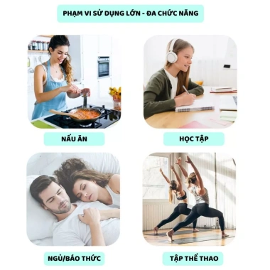 Đồng hồ báo thức để bàn Pkbeoshop ZK-2.206 - Đếm ngược pastel LCD, giá 47.500 VND 9