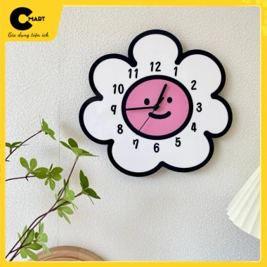 Đồng Hồ Bông Hoa Viền Đen Siêu Chill Dễ Thương - Decor CMĐH06 Giá 156.750₫