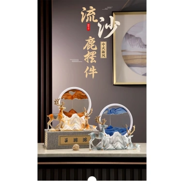 Đồng Hồ Cát Hươu Độc Đáo – Trang Trí Phòng Khách Sang Trọng, Giá Giảm 352.283₫
