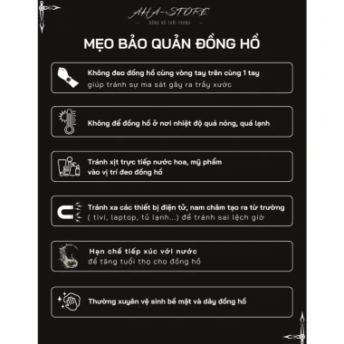 Đồng Hồ Cỏ 4 Lá Xanh Ngọc GOSSIE A07 AHA - Dây Thép Đính Đá Vàng Hồng 24mm - Giá 229k