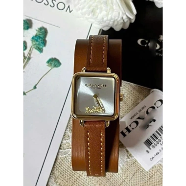 Đồng hồ Coach mặt vuông dây da xuất dư full box giá 390.000 VND giảm tới 20