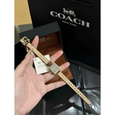 Đồng hồ Coach mặt vuông dây da xuất dư full box giá 390.000 VND giảm tới 20