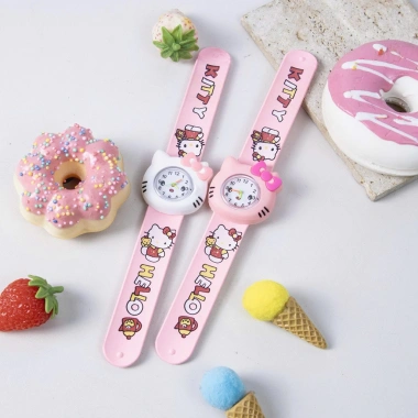 Đồng hồ đập tay trẻ em hoạt hình mèo Helo Kityi - Dễ thương, màu tươi sáng, giá 170.000₫