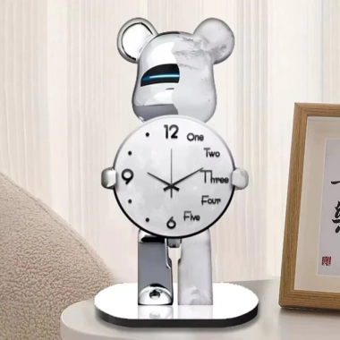 Đồng hồ để bàn Bearick Siu Đáng Iu - Kim trôi không tiếng ồn, giá 62.099₫