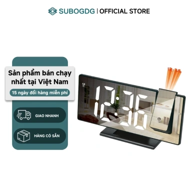 Đồng hồ để bàn LED thông minh báo thức, chiếu giờ lên trần, giá chỉ 99.000₫