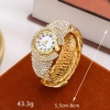 Đồng hồ đeo tay CHLOCH nữ thạch anh tròn vàng, trái tim hợp kim đính đá sang trọng, giảm giá 23% còn 67.100₫ 2