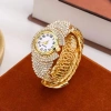 Đồng hồ đeo tay CHLOCH nữ thạch anh tròn vàng, trái tim hợp kim đính đá sang trọng, giảm giá 23% còn 67.100₫ 4