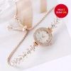 Đồng hồ đeo tay nữ thiết kế nàng tiên cá thời trang, đá kim cương sáng - Giá 71.060 VND