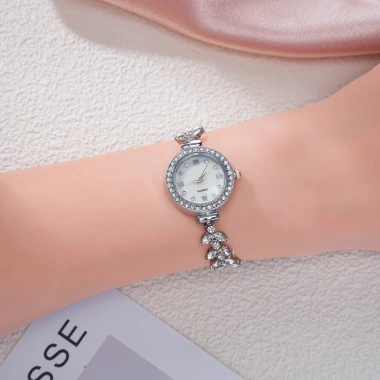 Đồng hồ đeo tay nữ thiết kế nàng tiên cá thời trang, đá kim cương sáng - Giá 71.060 VND