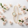 Đồng hồ đeo tay nữ thiết kế nàng tiên cá thời trang, đá kim cương sáng - Giá 71.060 VND 8
