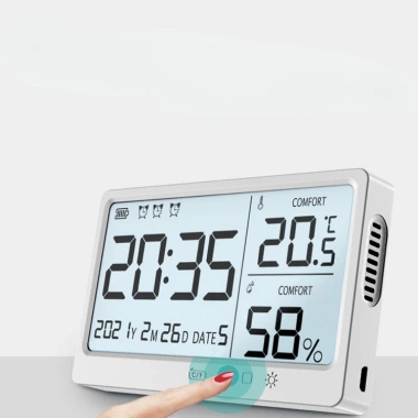 Đồng Hồ Điện Tử Đa Năng LCD Hiển Thị Thời Gian, Nhiệt Độ, Độ Ẩm - Giá 65.520₫ 2
