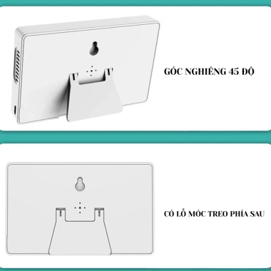 Đồng Hồ Điện Tử Đa Năng LCD Hiển Thị Thời Gian, Nhiệt Độ, Độ Ẩm - Giá 65.520₫ 3