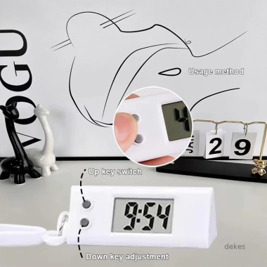 Đồng hồ điện tử im lặng học sinh - Nhắc kỳ thi công chức, treo tường nhỏ, 7.720₫