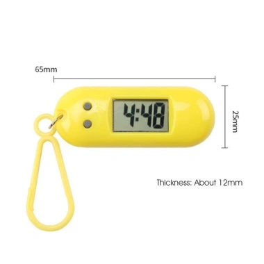 Đồng Hồ Điện Tử Mini Dạng Móc Khóa Hình Bầu Dục 2 Phong Cách Sinh Viên - Kỹ Thuật Số Hiển Thị Thời Gian, Giá 42.900đ 9