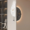 Đồng hồ góc hai mặt LED treo tường, tối giản chạy pin có con lắc - Phù hợp phòng khách, ngủ, văn phòng - Giá 572.000₫