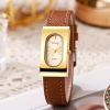 Đồng hồ hình chữ nhật cổ điển dây PU nhẹ, giản dị, phù hợp cổ tay mỏng Unisex 80.959 VND 3