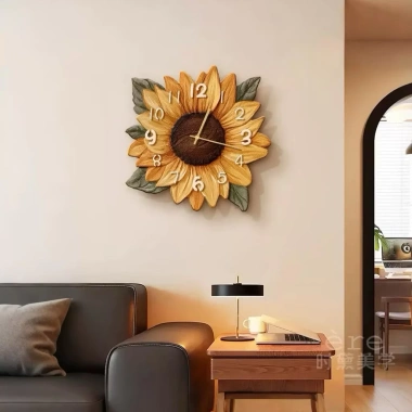 Đồng hồ hoa treo tường kim trôi - Không âm thanh, giá chỉ 200.000₫, giảm mạnh