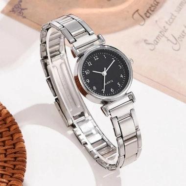 Đồng hồ kỹ thuật số nữ - Mô phỏng thạch anh, thép không gỉ, dây đeo sang trọng, 67.100₫