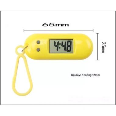 Đồng Hồ Led Điện Tử Mini Có Móc Treo Balo - Dễ Dàng Du Lịch, Giá Chỉ 25.000₫ 3