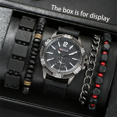 Đồng Hồ Nam Dark Style Mặt Số Lớn, Vòng Tay Đa Cách Combo Giảm Giá 119.900₫ 7